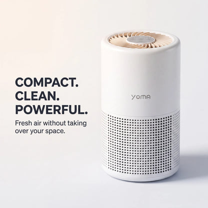 Nyven YOMA A2 Air Purifier – True HEPA 3-Stage Filtration with Night Light