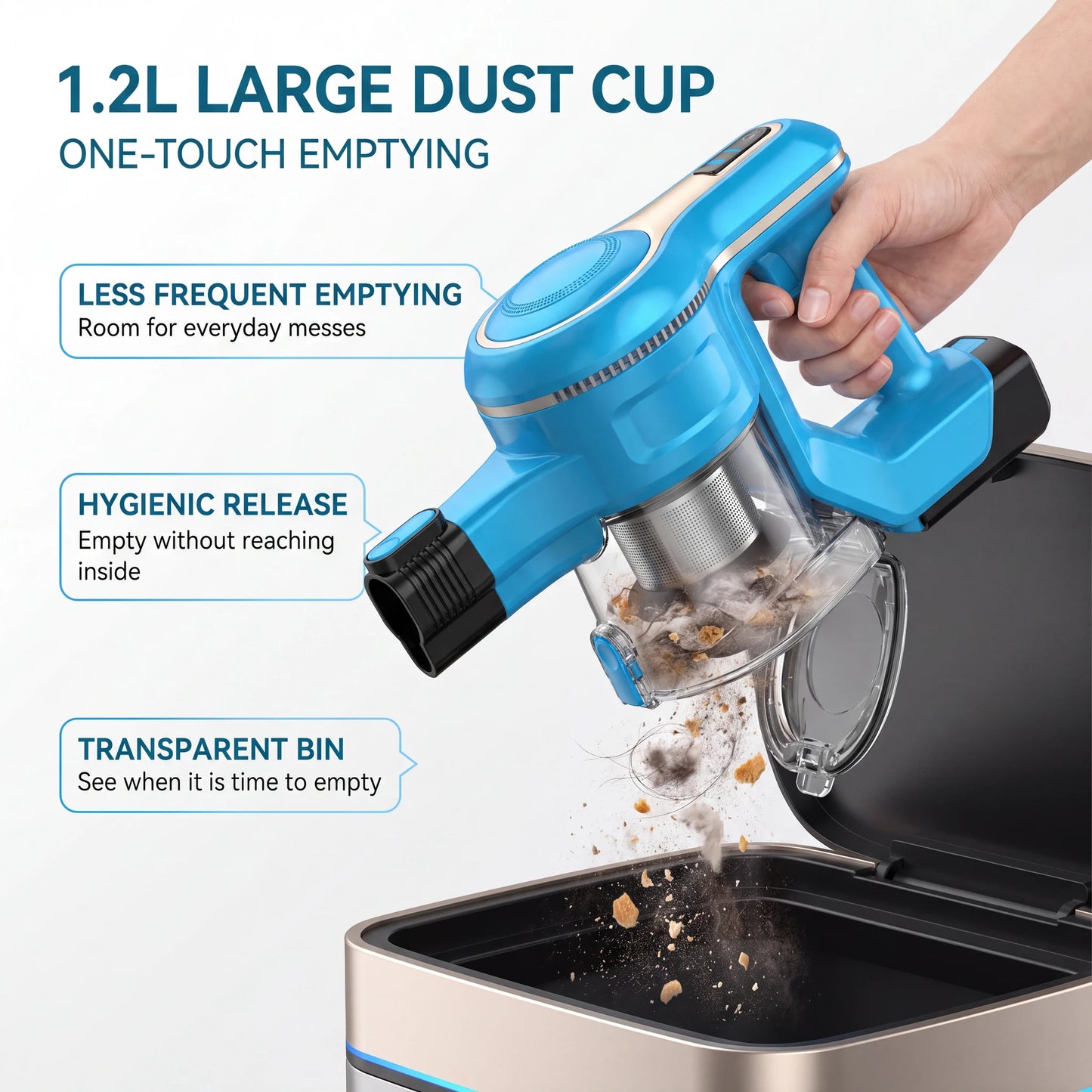 Nyven INSE S6 Series Cordless Vacuum – 35KPa Powerful Suction