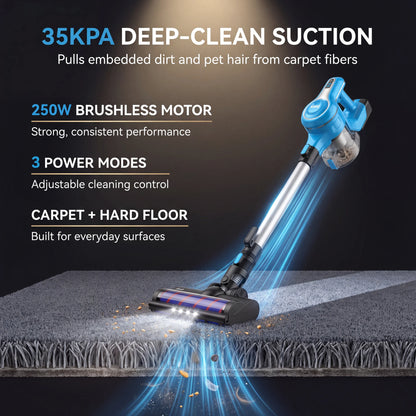 Nyven INSE S6 Series Cordless Vacuum – 35KPa Powerful Suction