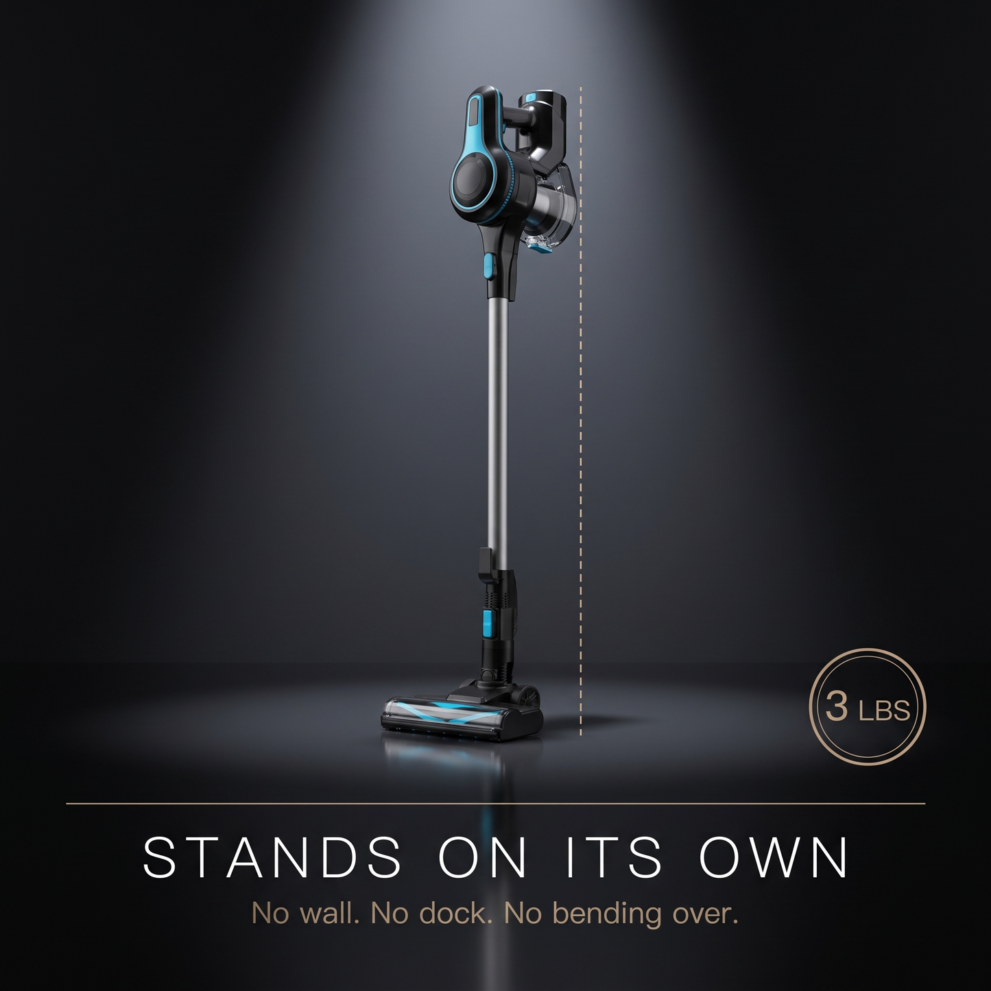 Nyven N520 Glide Cordless Vacuum – 38KPa Self-Standing