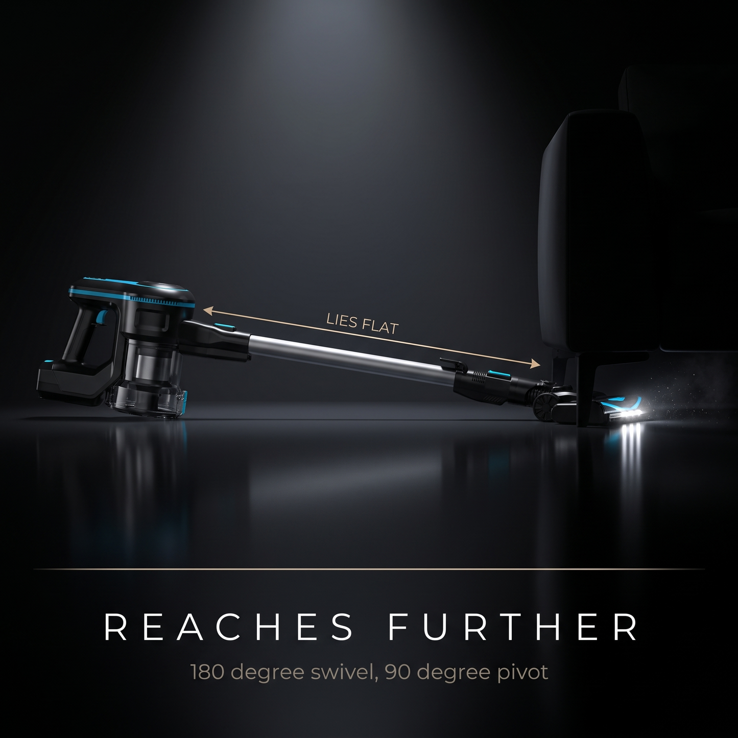Nyven N520 Glide Cordless Vacuum – 38KPa Self-Standing